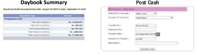 Day Book Summary & Post Cash