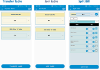 Table Options and Split Bill